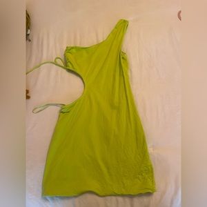 Green tiger mist dress